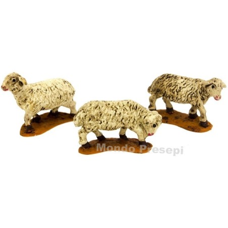Set of 3 sheep for statues 5 cm