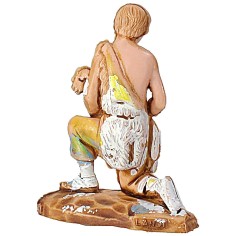 Kneeling shepherd with lamb 3.5 cm Landi 2