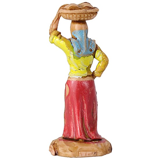 Woman with basket on the head 3.5 cm Landi