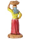 Mujer con cesta en la cabeza cm 3,5 Landi Mundo Pesebres