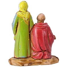 Hombre y mujer con cordero de 3,5 cm Landi Mundo Pesebres 2