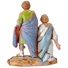 Due adoranti con doni cm 3,5 Landi Mondo Presepi 2