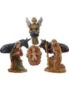 Natividad 6 piezas Landi cm 3,5 - Moranduzzo Mundo Belenes