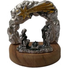 Arco con Natività in metallo cm 3,8x2,6x3,9 h 2