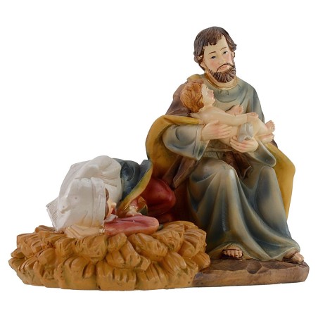 Nacimiento de resina de 11x7x9,8 cm h serie 12 cm José, resina