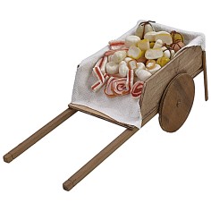 Carro con embutidos y quesos en cera de 22,5x8,7x7,8 cm h 2