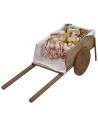 Wagon with cured meats and cheeses in wax cm 22,5x8,7x7,8 h