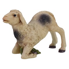 Agnello pezzato inginocchiato per statue da 30 cm statue