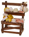 Counter with cold cuts and cheeses in wax cm 10x5,5x12 h