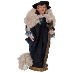 Pastore con pecora 12 cm