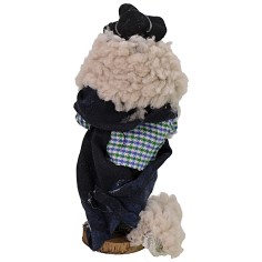 Pastore con pecora 12 cm base, pecora, altezza, terracotta 2