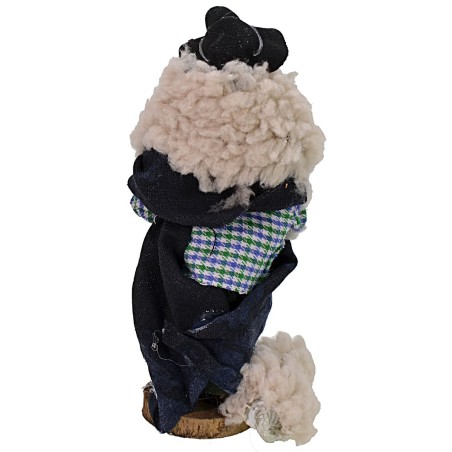 Pastore con pecora 12 cm