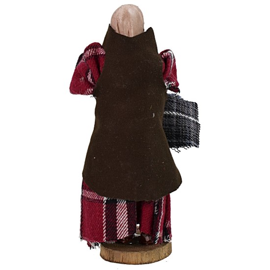 Donna con panno 12 cm