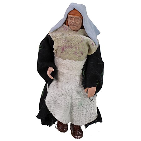 Donna seduta serie 12 cm seduta, terracotta, altezza, serie