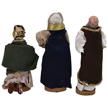 Tres Reyes Magos 12 cm base, son, altura, terracota, magos