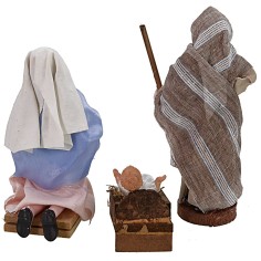 Natività vestita h. 12 cm base, vestita, nella, giuseppe 2