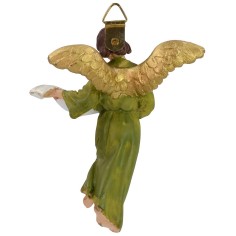 Ángel Gloria en resina pintada 12 cm serie económica Landi 2