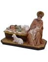 Natividad reclinada en resina de 28,5x16,5x22 cm h reclinada, resina.