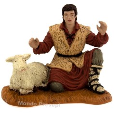 Shepherd with sheep series 10 cm Oliver