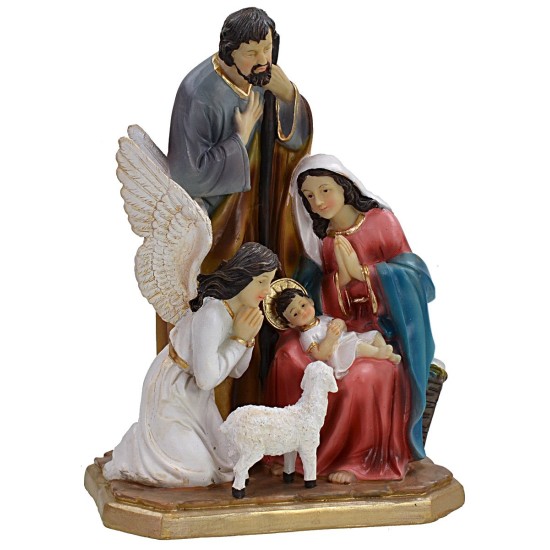 Natività monoblocco in resina cm 19x12x26,5 h