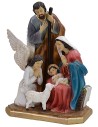Natività monoblocco in resina cm 19x12x26,5 h angelo, bambino