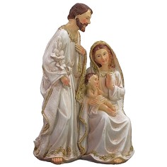 Sacra Famiglia in resina cm 12,5x8x19 h.  2