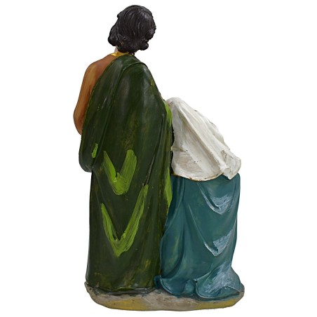 Natività in resina cm 14x10,5x26 h giuseppe, resina, serie