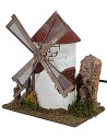 Molino de viento circular funcionando con pala de madera cm