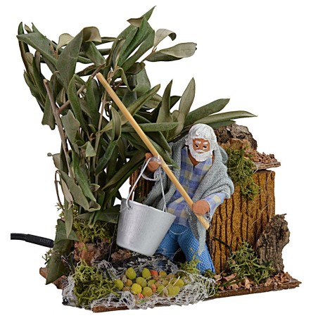 Raccoglitore di olive in movimento h 10 cm centurione, soldato