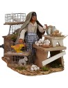 Vendedora de huevos en movimiento h 12 cm estatua, huevos, corriente