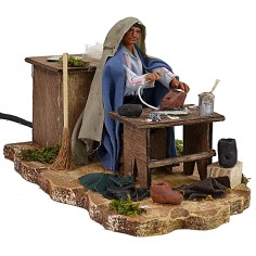 Zapatero oriental de 12 cm en movimiento estatua, corriente 2