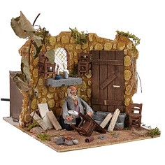 Ajusta sillas arrodillado en movimiento h 10 cm estatua