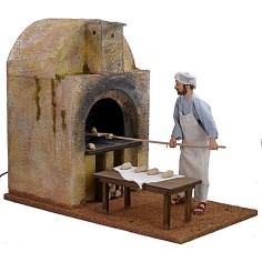 Fornaio in movimento 30 cm con forno funzionante forno