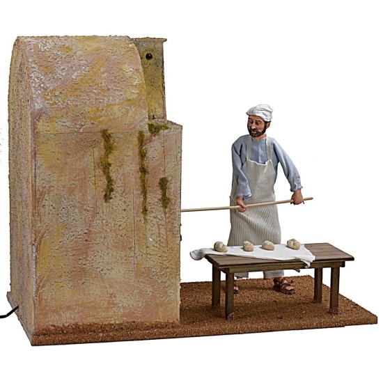 Fornaio in movimento 30 cm con forno funzionante forno