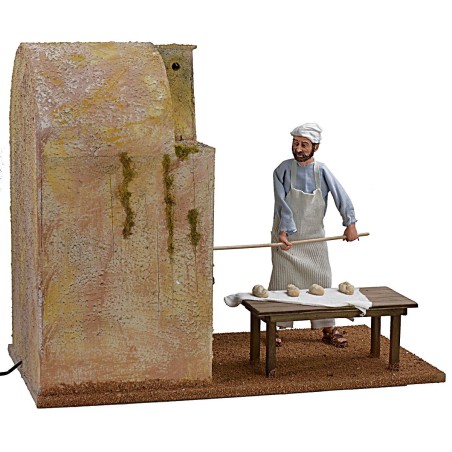 Fornaio in movimento 30 cm con forno funzionante