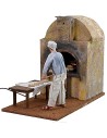 Fornaio in movimento 30 cm con forno funzionante forno
