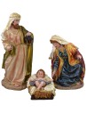 Natività 3 soggetti in resina h 60 cm