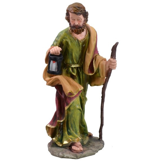 Natività 10 soggetti in resina h 50 cm