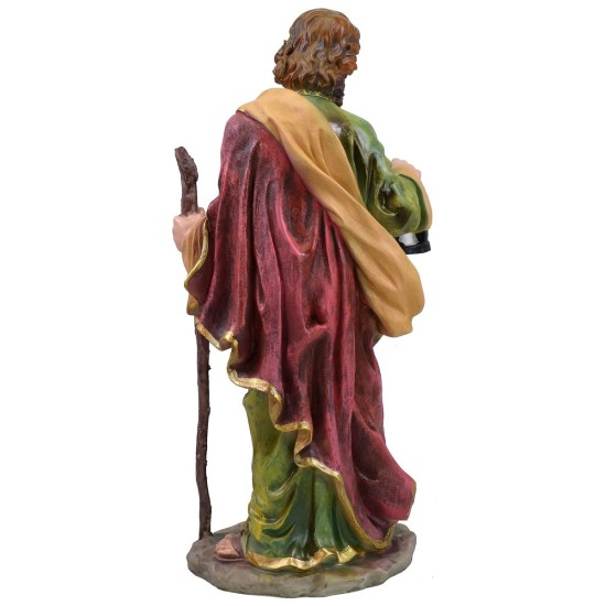 Natividad 10 figuras de resina h 50 cm base, resina, figuras