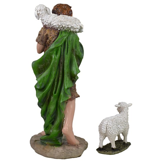 Natività 10 soggetti in resina h 50 cm base, resina, soggetti