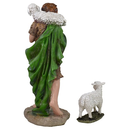 Natività 10 soggetti in resina h 50 cm