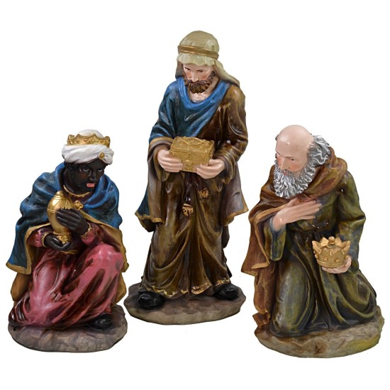 Natività 10 soggetti in resina h 50 cm base, resina, soggetti