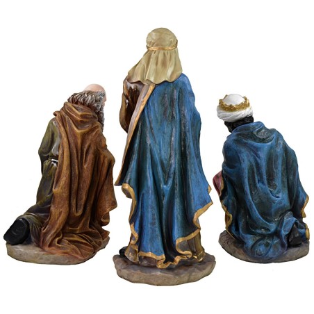 Natività 10 soggetti in resina h 50 cm base, resina, soggetti