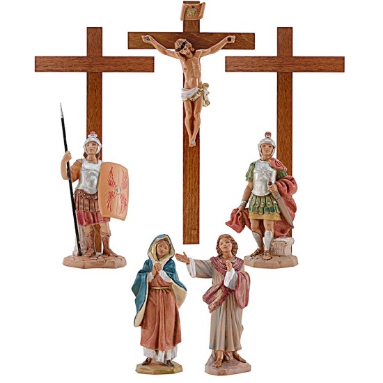 Escena Crucifixión 12 cm Estatua de Pascua Fontanini