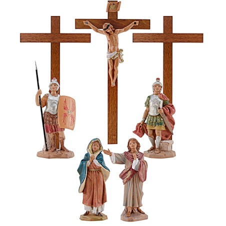 Escena de la Crucifixión 12 cm Estatua Fontanini Pasquali Mundo