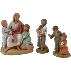 Escena de Cristo con niños cm 12 Fontanini - Estatuas Fontanini 2