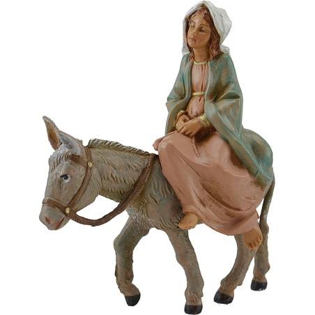 Madonna en el burro busca alojamiento serie 12 cm Fontanini