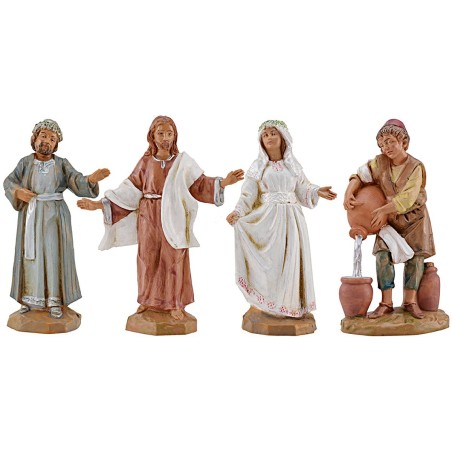 Wedding scene at Cana 12 cm Fontanini