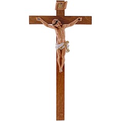 Cristo crocifisso serie 12 cm Fontanini h. croce 15 cm Mondo