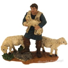 Pastor con ovejas serie cm 8 Oliver Mundo Pesebres